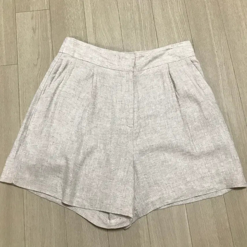 [BUNJANG] IOI MOON Herringbone Linen Half Pants / IOI MOON 헤링본 린넨 하프팬츠 반바지