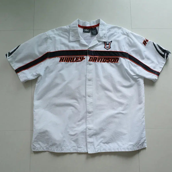 [BUNJANG] Harley-Davidson 00s Short Sleeve Biker Shirt XL / 할리데이비슨 00s 반팔 셔츠 XL