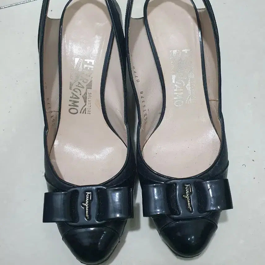 [BUNJANG] Salvatore Ferragamo Ribbon Slingback Heels (6.5cm) / 페라가모 리본 슬링백 6.5