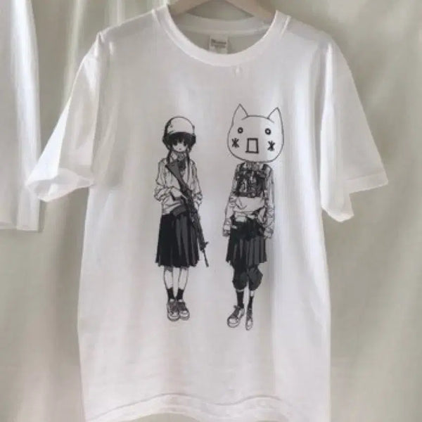 [BUNJANG] Lucky Boysquad Armed Squad T-Shirt (M) / 찌개님(@luckyboysquad) 무장분대 티셔츠 M