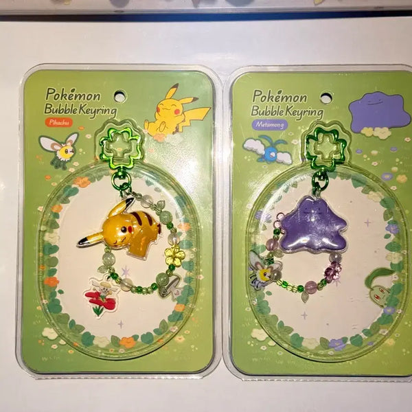 [BUNJANG] Pokemon Urban Forest Bubble Keychain Pikachu + Ditto Set / 포켓몬 어반 포레스트 버블 키링 피카츄 + 메타몽