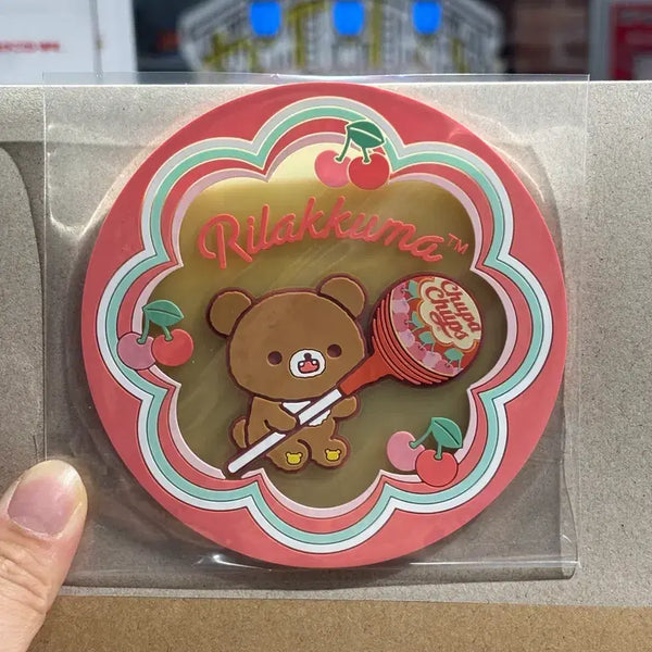 [BUNJANG] Rilakkuma & Chupachups Collaboration Chairoikoguma Coaster / 리락쿠마 차이로이코구마 코스터 가챠
