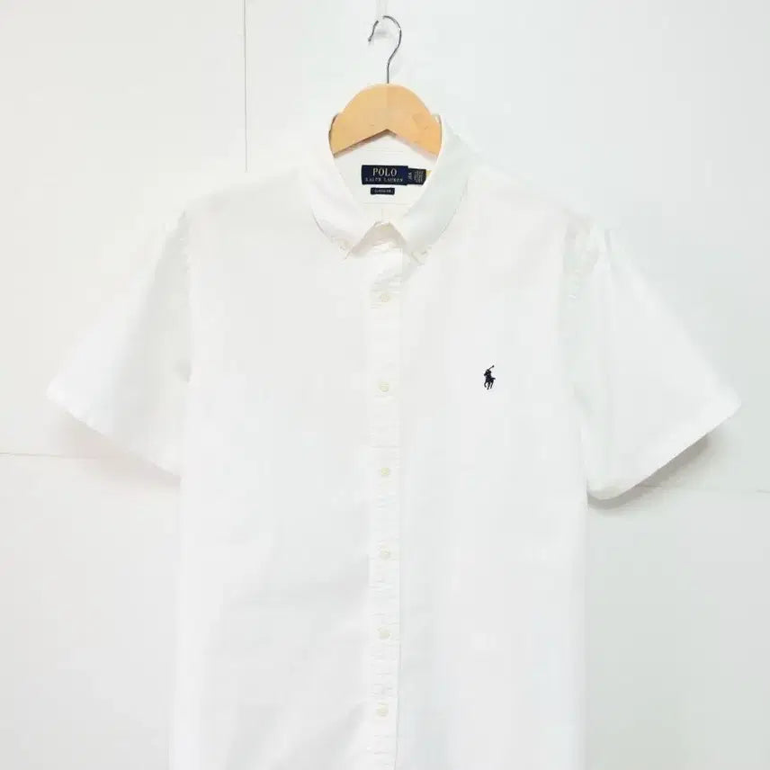 [BUNJANG] Polo Ralph Lauren Men's 2022 Oxford White Short Sleeve Shirt (XL+) / 남성 QR 폴로 빅사이즈 2022 옥스퍼드 화이트 흰색 반팔 남방 셔츠