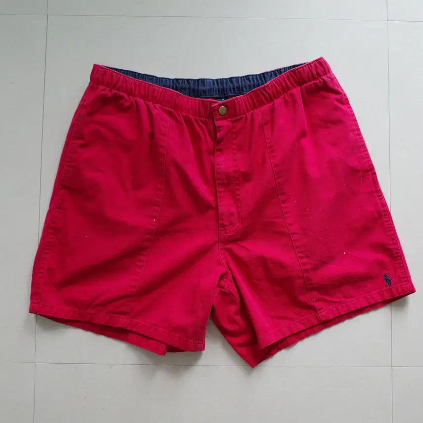 [BUNJANG] Polo Ralph Lauren 90s Archive Prepster Shorts - Red, Size L / 폴로 90s 올드 아카이브 프렙스터 레드 L