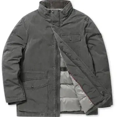 [BUNJANG] Brentwood Washed Goose Down Safari Padding Grey 110 / 브렌우드 워싱 구스다운 사파리 패딩 그레이 110