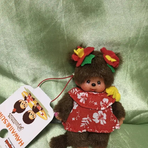 [BUNJANG] Hawaiian Monchhichi Mini Keychain Strap / 하와이안 몬치치 미니 키링 스트랩