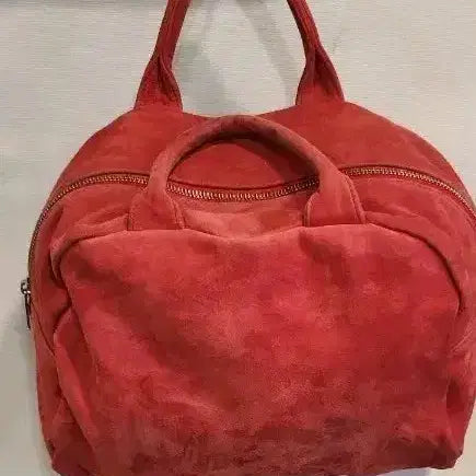 [BUNJANG] Comme des Garçons Suede Red Baller Bag (RL-K201) / 꼼데가르송 스웨이드 레드 볼러백레드(RL-K201)