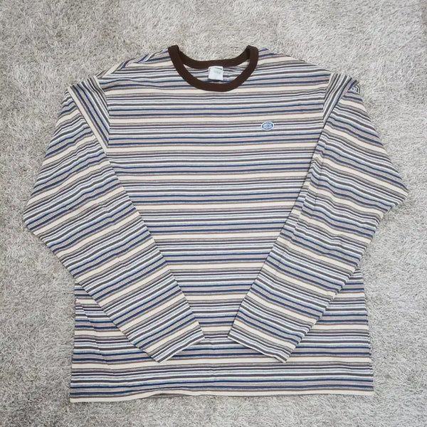 [BUNJANG] Striped Long Sleeve T-Shirt / 스트라이프 롱슬리브