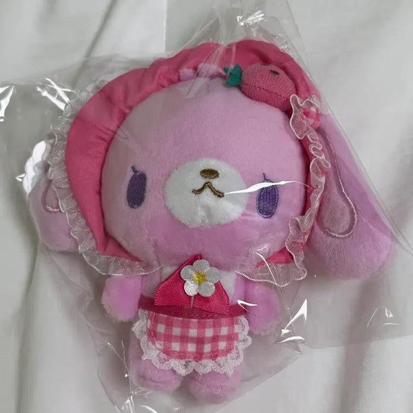 [BUNJANG] Sanrio Sugarbunnies Strawberry Usa Spinz Mascot Doll Keychain / 산리오 슈가바니즈 스트로베리우사 스핀즈 마스코트 인형 키링