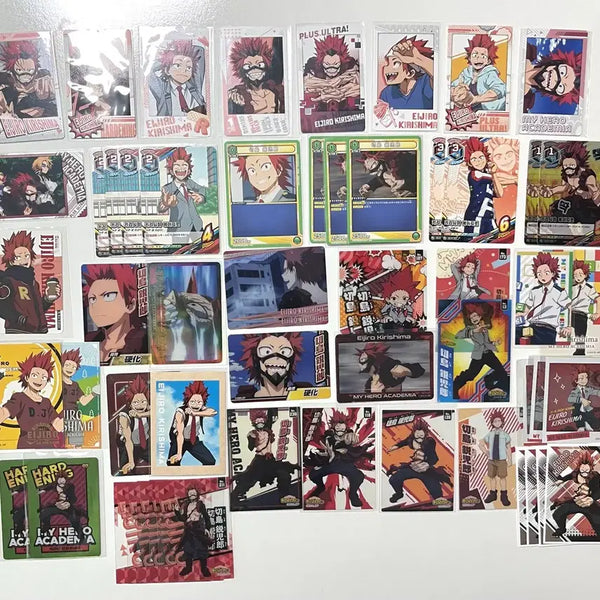 [BUNJANG] My Hero Academia Kirishima Eijiro Paper Cards Bundle Set (55 pcs) / 히로아카 키리시마 에이지로 지류 카드 55장 일괄