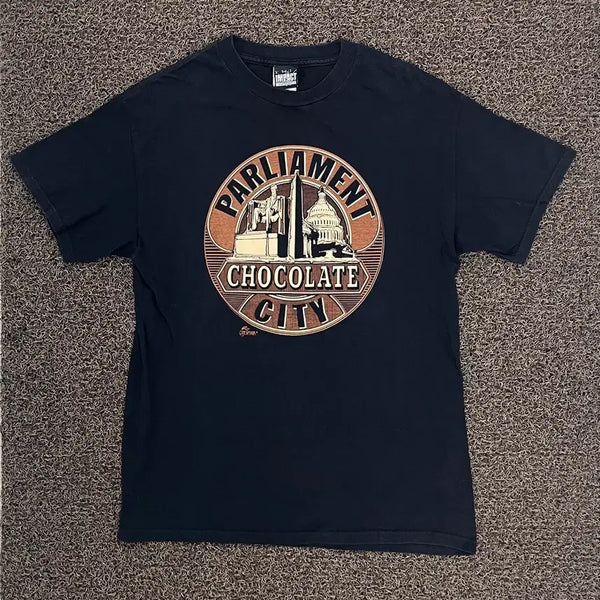 [BUNJANG] Vintage Parliament Funkadelic Chocolate City Band T-Shirt / 빈티지 밴드 프린팅 티셔츠(M)