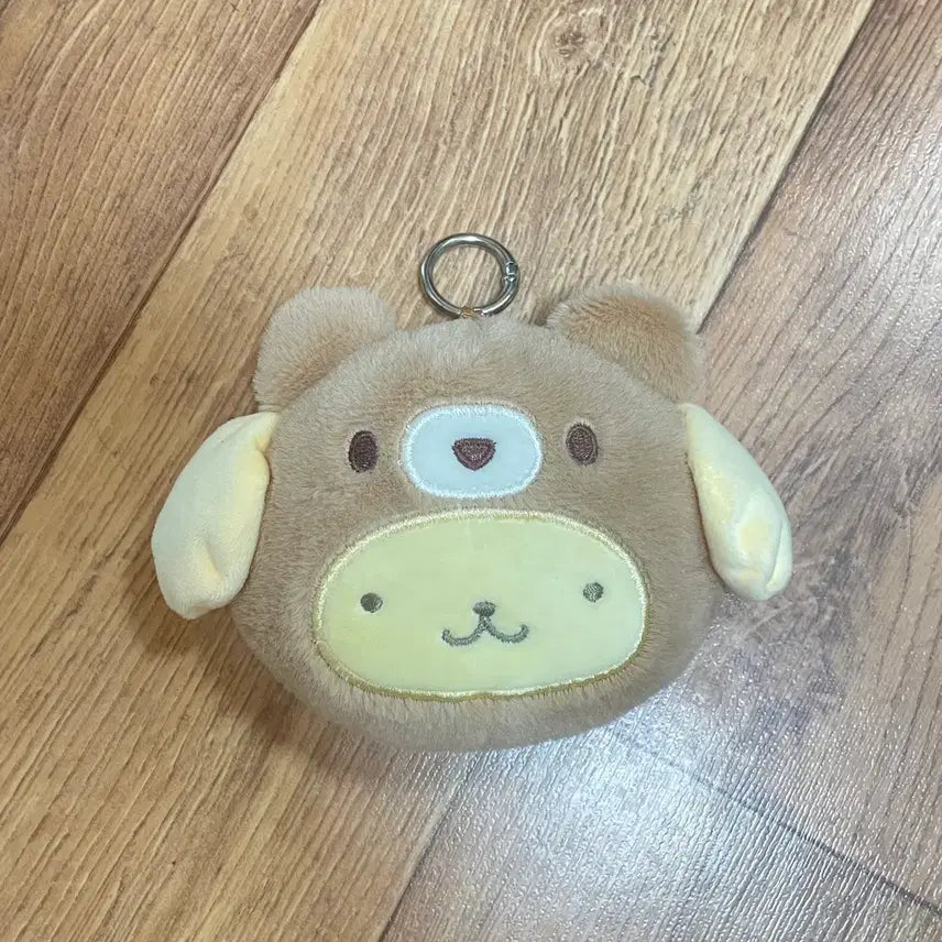 [BUNJANG] Sanrio Pompompurin Face Pouch Doll Keychain New / 산리오 정품 폼폼푸린 얼굴 파우치 인형 키링 새상품(미사용)