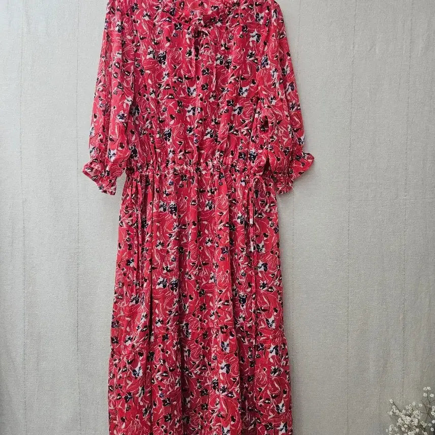 [BUNJANG] NnF Chiffon Ruffle Long Dress Size 100 / 새제품 NnF 쉬폰 프릴 롱원피스 100