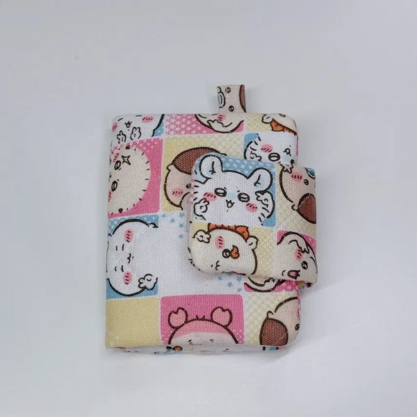 [BUNJANG] Chiikawa Usagi Hachiware Momonga Rakko Kurimanjyu Quilted Card Holder / 먼작귀 치이카와 우사기 하치와레 모몽가 랏코 쿠리만쥬 퀄팅 퀄트 카드지갑