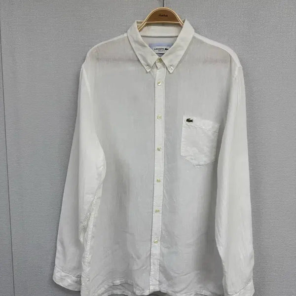 [BUNJANG] Lacoste Linen Shirt / 라코스테 린넨 셔츠