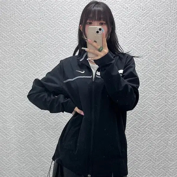 [BUNJANG] Nike Dri-FIT Color Block Line Windbreaker Jacket / 나이키 드라이핏 스포티 배색 라인 바람막이 자켓 M C12948
