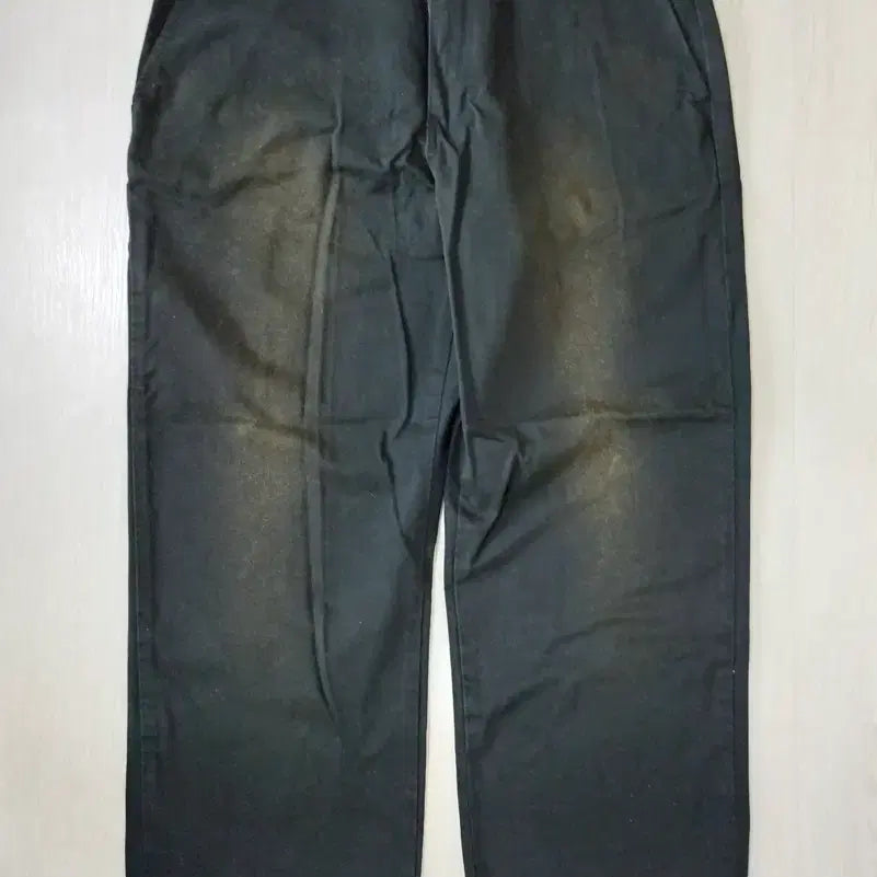 [BUNJANG] SOVER Chino Washing Pants - Black, Cut Hem (Size 34) / [34] 소버 굿즈 치노 워싱 팬츠 밑단 컷팅 블랙