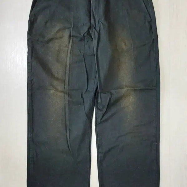 [BUNJANG] SOVER Chino Washing Pants - Black, Cut Hem (Size 34) / [34] 소버 굿즈 치노 워싱 팬츠 밑단 컷팅 블랙
