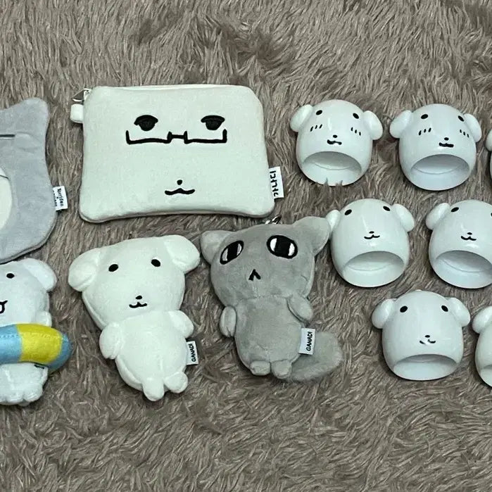[BUNJANG] Ganadi Keyring, Card Wallet, and Sticker Bundle Set / 가나디 키링 카드지갑 띠부씰 일괄