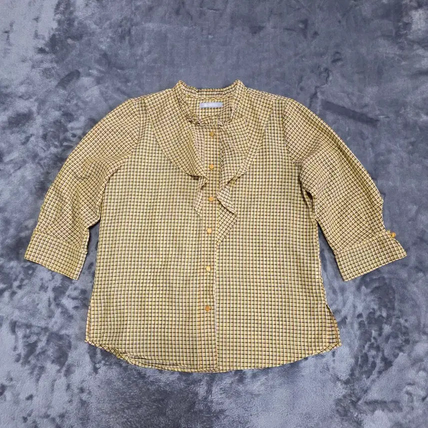 [BUNJANG] Annal D. Vascini Check Blouse / (95)여성 아날도바시니 체크 블라우스 봄여름