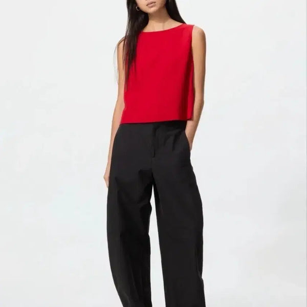 [BUNJANG] Uniqlo Jersey Barrel Leg Pants Black S / 유니클로 저지 배럴 레그 팬츠블랙 s