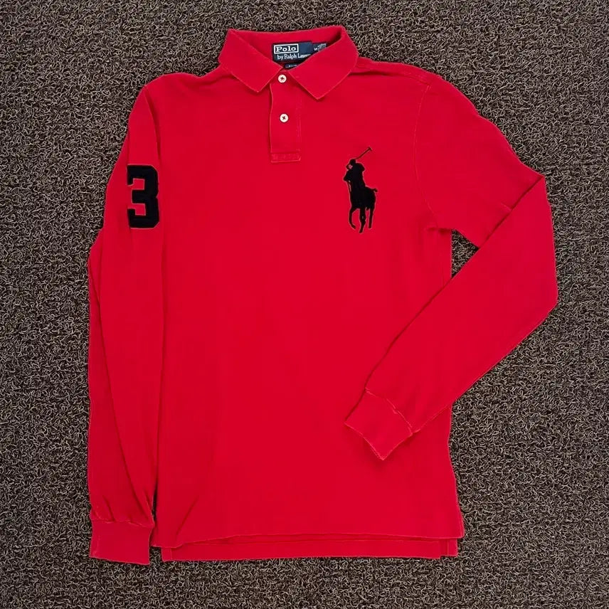 [BUNJANG] Polo Ralph Lauren Big Pony Long Sleeve Polo Shirt (S) / 폴로랄프로렌 빅포니 긴팔 카라티(s)