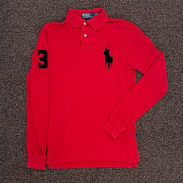 [BUNJANG] Polo Ralph Lauren Big Pony Long Sleeve Polo Shirt (S) / 폴로랄프로렌 빅포니 긴팔 카라티(s)