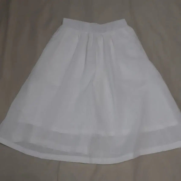 [BUNJANG] White Flare Skirt / 화이트 플레어 스커트 흰치마 흰색치마