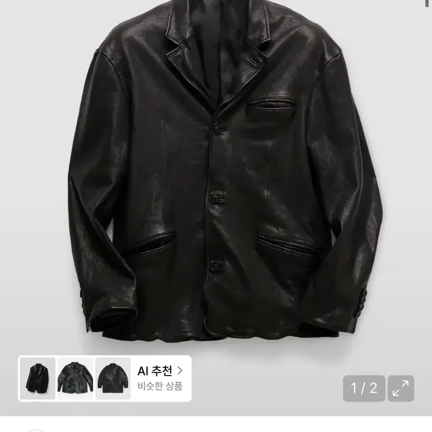 [BUNJANG] COOR Lambskin Washed Three-Button Blazer XL / 쿠어 램스킨 워시드 쓰리버튼 블레이저 xl