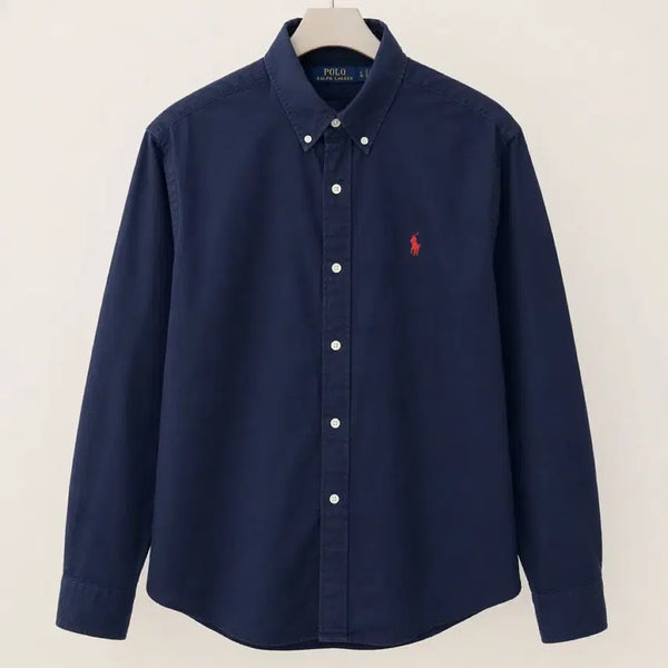 [BUNJANG] Polo Ralph Lauren Navy Cotton Shirt / 폴로 랄프로렌 네이비 면 셔츠 남방 미개봉 새상품
