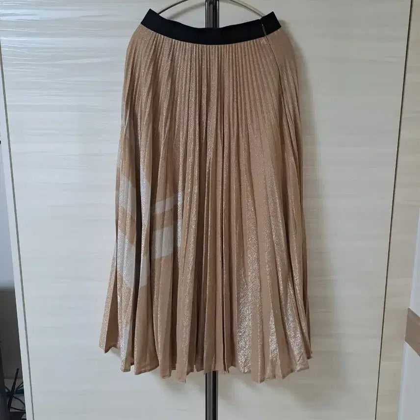 [BUNJANG] Lanvin Collection Pearl Pleated Skirt / 한섬 랑방컬렉션 펄 플리츠 스커트