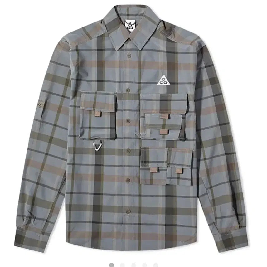 [BUNJANG] Nike ACG Trail Check Shirt - Size M / 나이키 ACG 트레일 체크셔츠