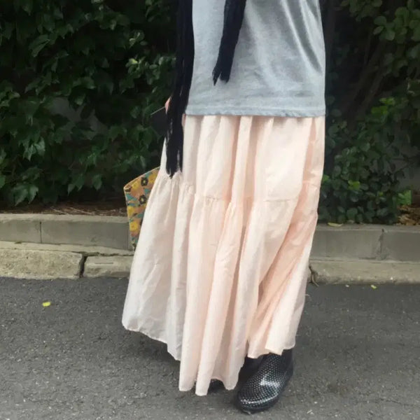 [BUNJANG] How Are You Freya Chiffon Flare Long Skirt / 하우유 프리아 쉬폰 플레어 롱스커트