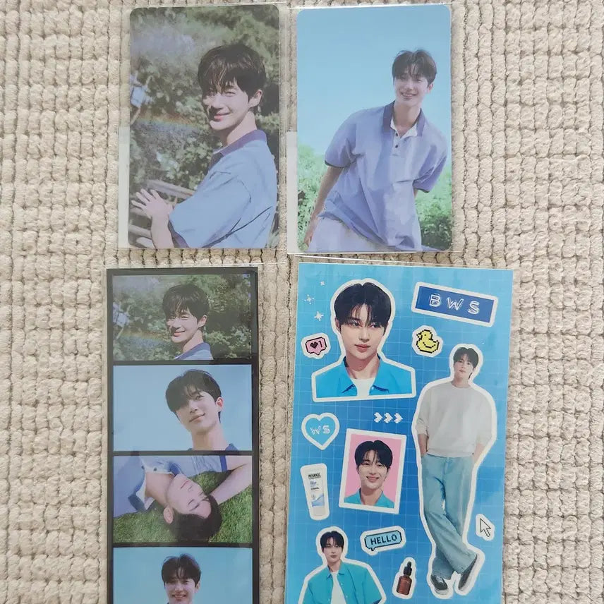 [BUNJANG] Byun Woo Seok Physiogel Photocard & Sticker Set / 변우석 피지오겔 포토카드,스티커