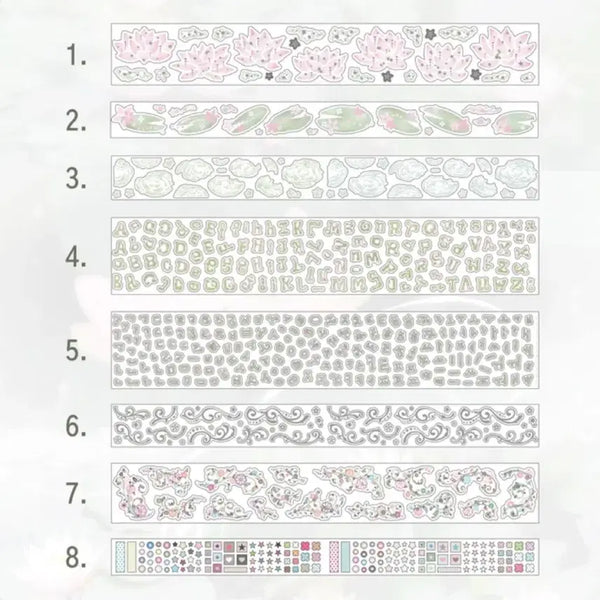 [BUNJANG] Stickers New Kiss Cut 8 Type Set / 스티커스 신상 키스컷 8종 세트 띵
