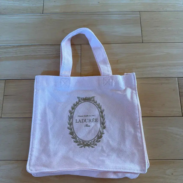 [BUNJANG] Ladurée Pink Eco Bag / 라뒤레 핑크 에코백 핑크