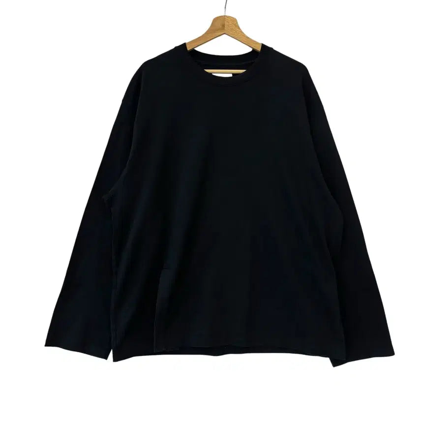 [BUNJANG] Solid Homme Black Panel Long Sleeve Shirt Size 50 / 솔리드옴므 절개 롱 슬리브 블랙 50 정품