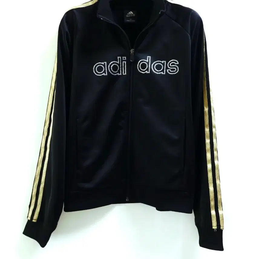 [BUNJANG] Adidas Authentic Cubic Gold Three-Stripes Track Top Jacket / 희귀템 아디다스 정품 큐빅 금장 삼선 트랙탑 져지 집업