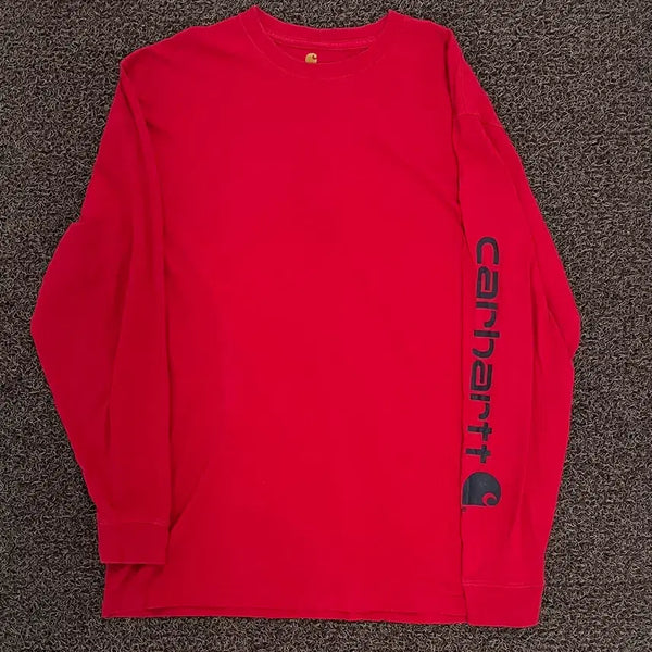 [BUNJANG] Carhartt Long Sleeve T-Shirt Red L / 칼하트 긴팔 티셔츠 레드(L)