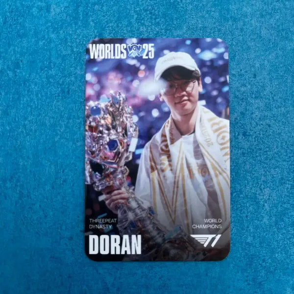 [BUNJANG] T1 Doran Worlds 2023 Photocard / Worlds 티원 월즈 우승 포카 도란