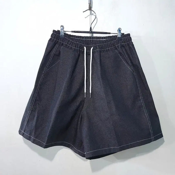 [BUNJANG] Denim Panel Shorts (2 Colors) / SS신상) 데님 절개 반바지 2color