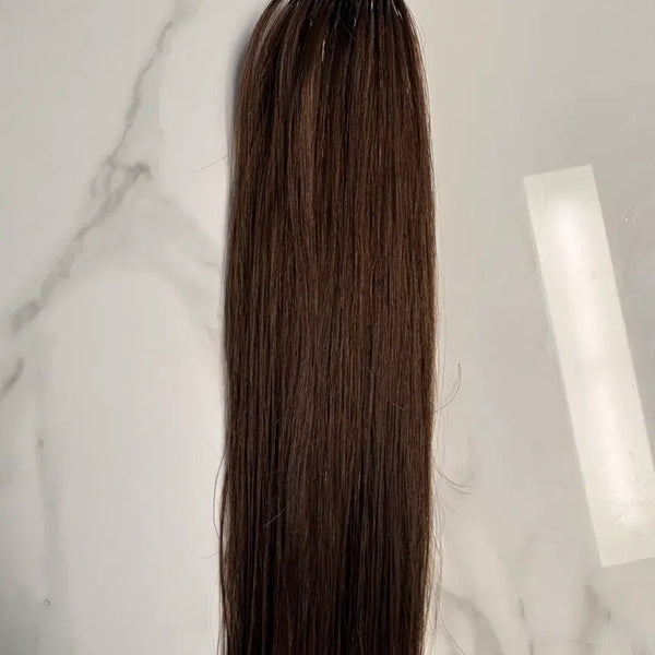 [BUNJANG] Brown Clip-in Hair Extensions 18 inch / 갈색브라운 붙임머리18인치