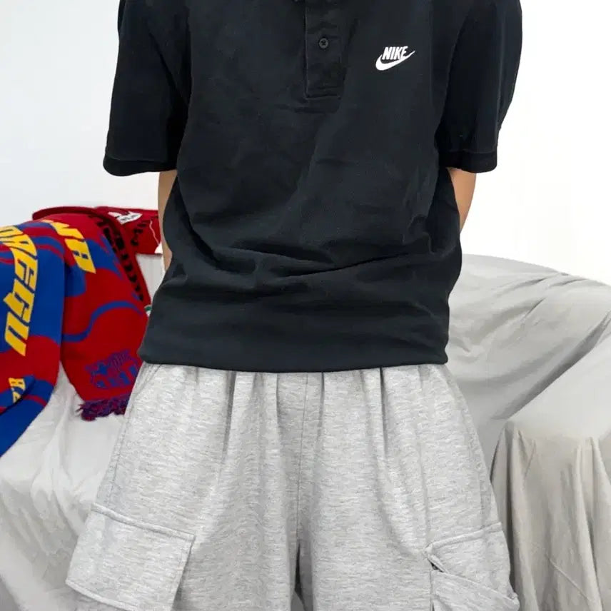 [BUNJANG] Nike Black PK T-Shirt XL / 나이키 블랙 pk 2XL
