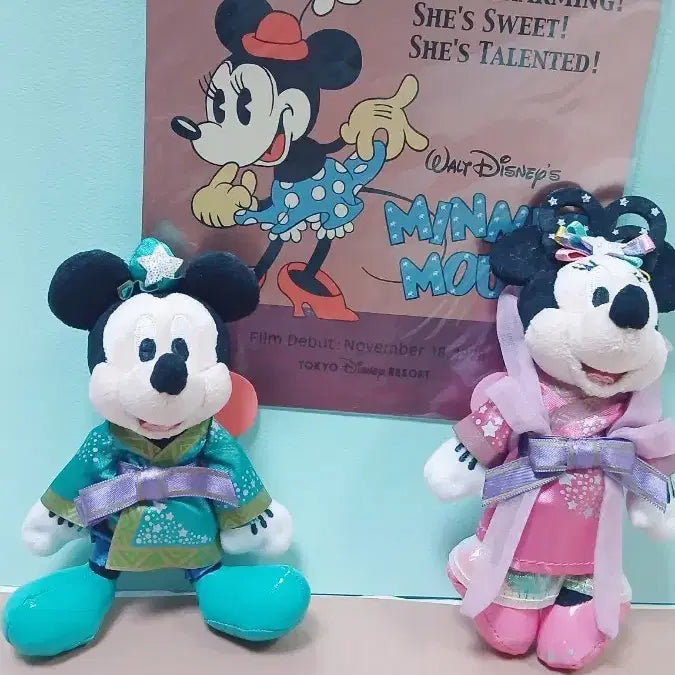 [BUNJANG] Tokyo Disneyland 2015 Vintage Mickey & Minnie Keyholder Set / 2015년 도쿄 디즈니랜드 미키미니 키홀더세트
