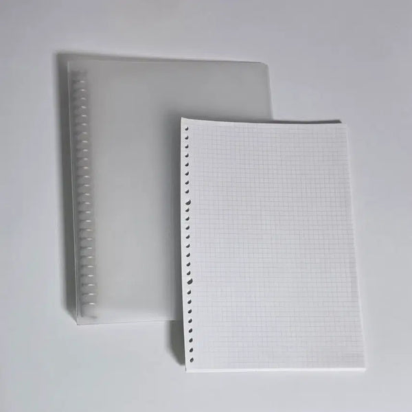 [BUNJANG] Muji B5 26-Hole Binder with 70 Sheets of Refill Paper / 무인양품 B5 바인더 26홀+속지 70장
