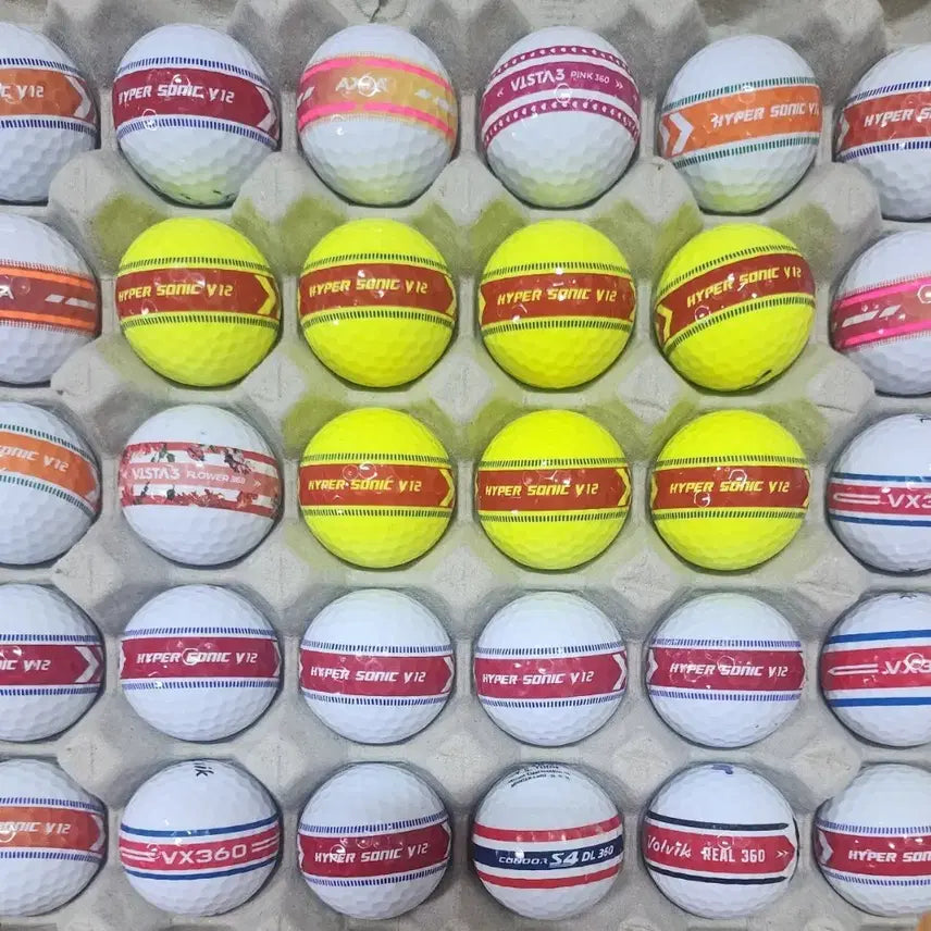 [BUNJANG] Volvik Vista Prism 360 V12 AXIA 3-4 Piece 90 Golf Balls / 볼빅  비스타프리즘360.v12.AXIA 3-4피스 90알