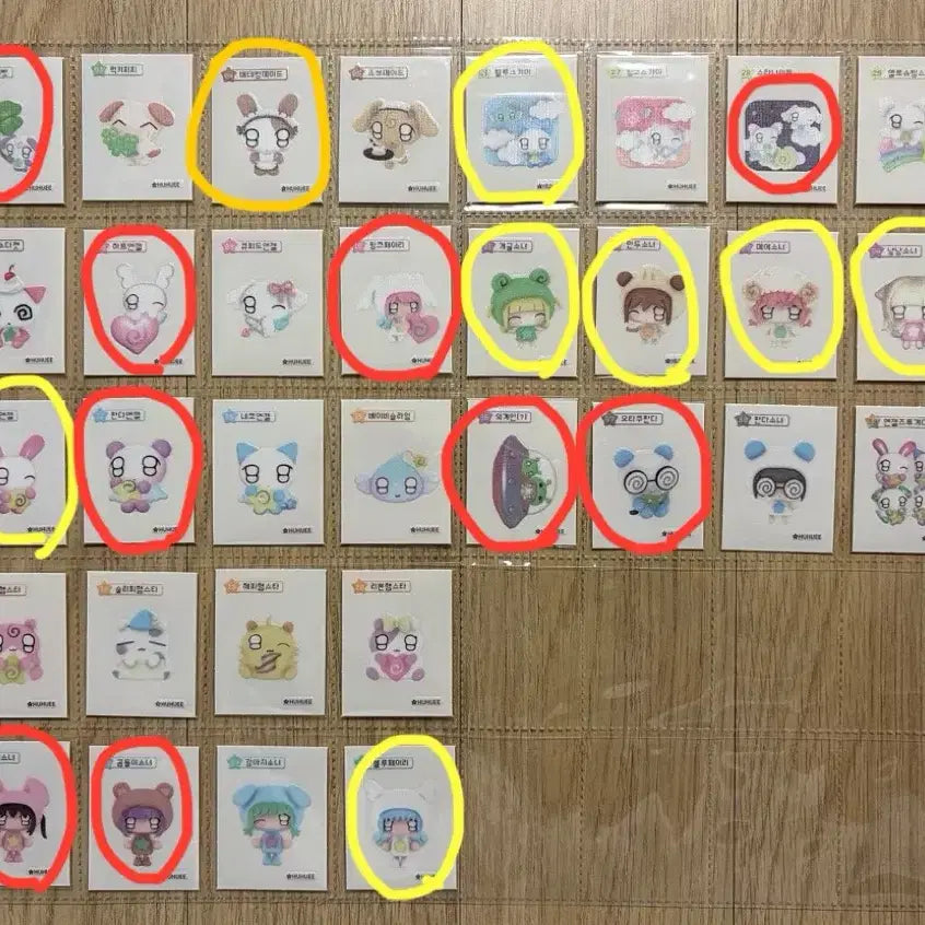 [BUNJANG] HooHooi Sticke Collection Trade / 후후이 띠부씰 교환