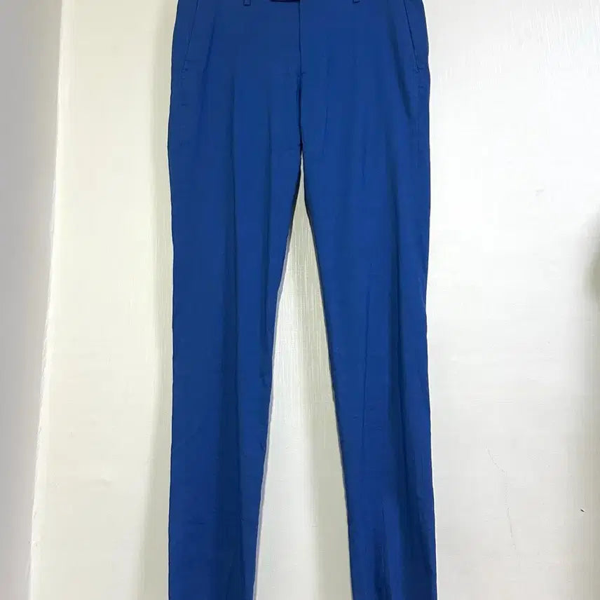 [BUNJANG] Allegri Linen Stretch Summer Slacks Blue / 새상품) 알레그리 린넨 스트레치 여름슬렉스 블루/33-34