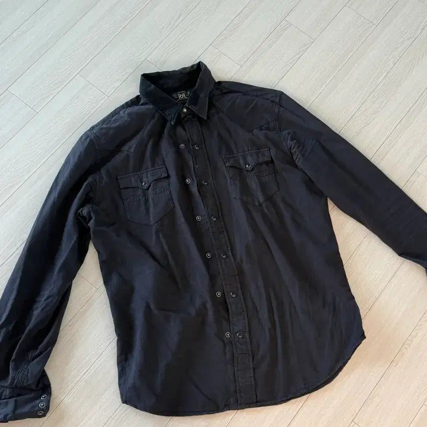 [BUNJANG] RRL Western Shirt Black L / 더블알엘 rrl 웨스턴셔츠 블랙 L 라지