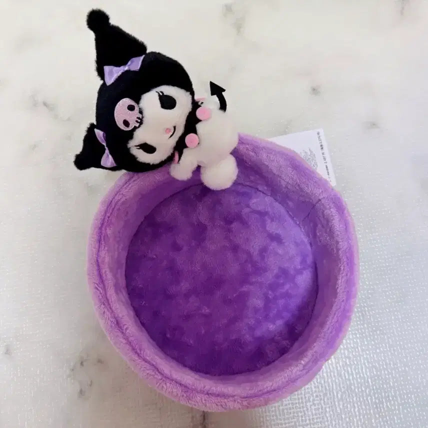 [BUNJANG] Sanrio Kuromi Round Tray / 산리오 쿠로미 원형 트레이